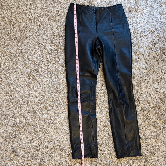 Cache Genuine Leather Pants — Size 2 — Black - Picture 6 of 7